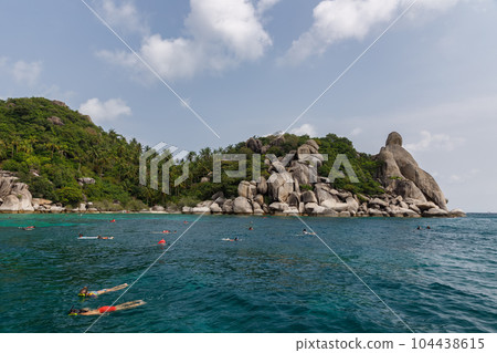 Tropical paradise island,Nang Yuan island or Koh Nang Yuan Island of Koh Tao island ,Surat Thani,Thailand. Tropical paradise island,Nang Yuan island or Koh Nang Yuan Island of Koh Tao island ,Surat Thani,Thailand. 104438615