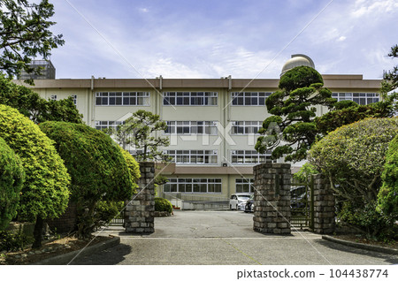 岡山縣倉敷星棱高中正門 岡山縣倉敷市 岡山縣倉敷星棱高中正門 岡山縣倉敷市 104438774