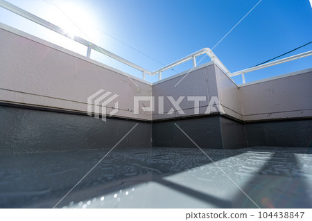 Balcony repair work balcony 104438847