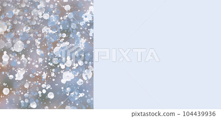 Trendy abstract art templates with round elements and place for text in blue tones. Space to write. 104439936