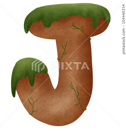 Rocky mountain J alphabet capital letter Rocky mountain J alphabet capital letter 104440354