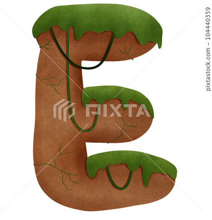 Rocky mountain E alphabet capital letter Rocky mountain E alphabet capital letter 104440359