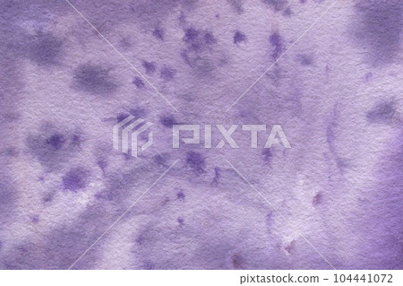 Abstract violet horizontal stain backdrop, texture paper. Watercolor illustration, template. For poster, banner, print, fabric 104441072