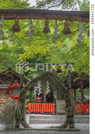 Early summer at Nonomiya Shrine, "Chinowa" of Nagoshi-no-harae 104441728