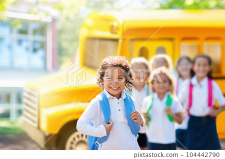 Kids back to school. Group of children. Kids back to school. Group of children. 104442790