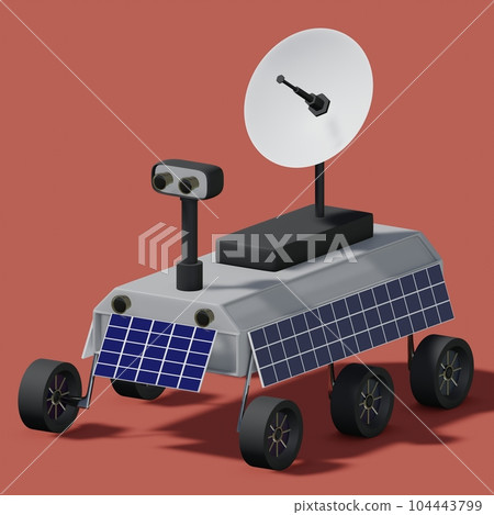 space rover icon 3d render illustration space rover icon 3d render illustration 104443799