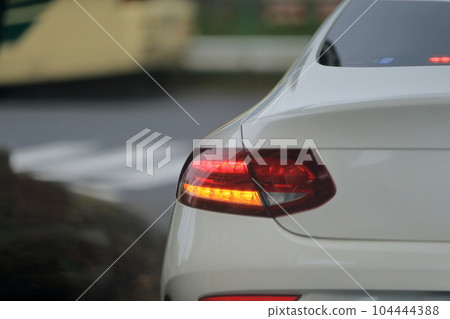 Car tail lights Car tail lights 104444388