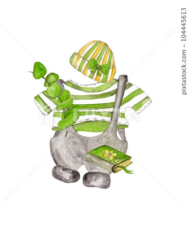 Back to school. A set of school clothes and accessories. Watercolor isolated illustration for your design. Ideal for decorating clothes and stationery 104445613