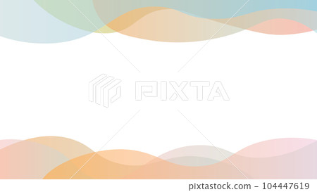 Vector frame with colorful wave pattern Vector frame with colorful wave pattern 104447619