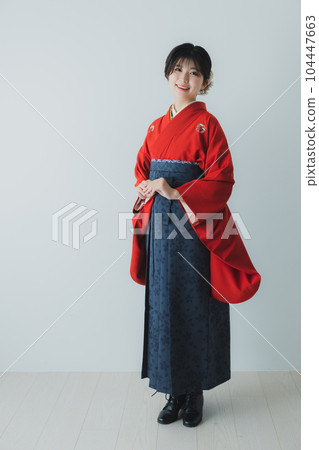 Hakama Graduation Ceremony Two-shaku Sleeve 104447663