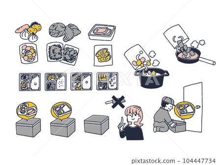 關於切蔬菜、烹飪套件送貨服務、午餐送貨服務的插圖 關於切蔬菜、烹飪套件送貨服務、午餐送貨服務的插圖 104447734