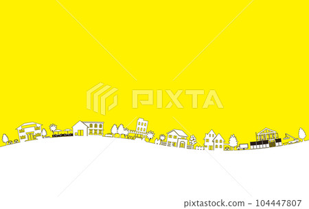 Vector illustration that expresses the cityscape with shadows Vector illustration that expresses the cityscape with shadows 104447807