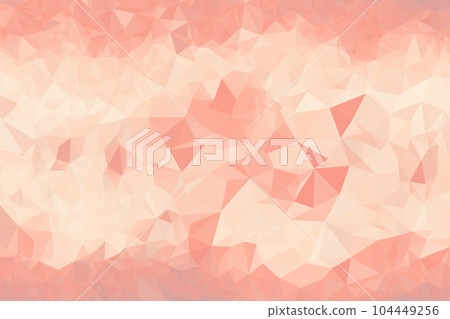 Abstract digital background of pink volumetric triangles, pastel gradient. Modern colorful mosaic background, backing 104449256