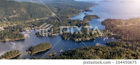 Sunshine Coast, British Columbia, Canada. Beaver Island and Madeira Park Sunshine Coast, British Columbia, Canada. Beaver Island and Madeira Park 104450675