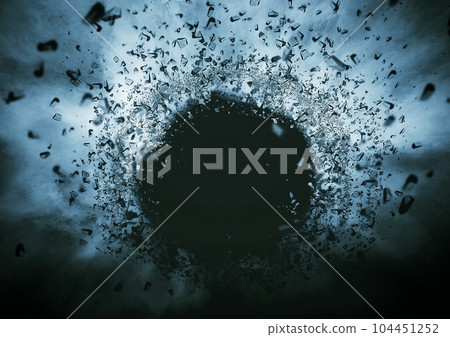 3d illustration of vortex and splash 104451252