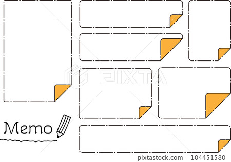 Sticky note set Sticky note set 104451580