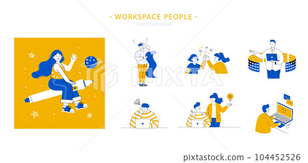 Workspace people element set Workspace people element set 104452526