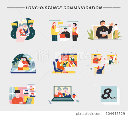 Long distance communication set 104452529