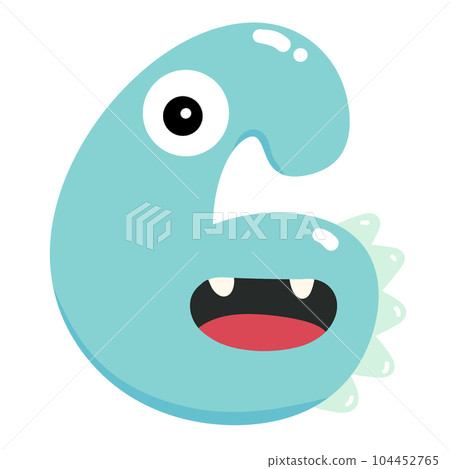Numberic alphabet illustration monster. Numberic alphabet illustration monster. 104452765