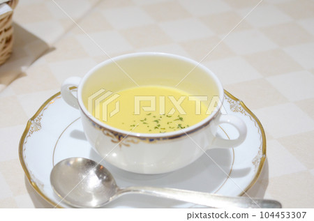 Corn potage soup Corn potage soup 104453307