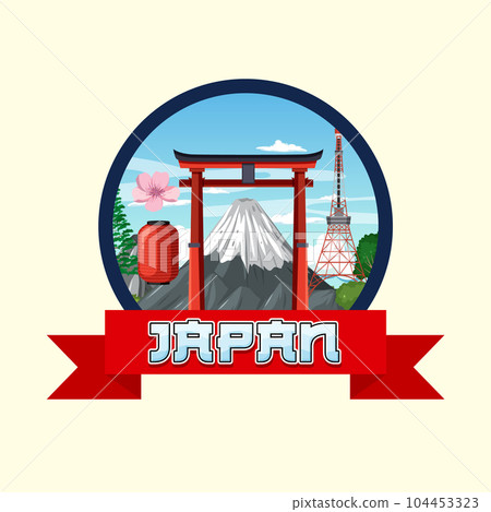 Torii gate Japanese nation tradition symbol Torii gate Japanese nation tradition symbol 104453323