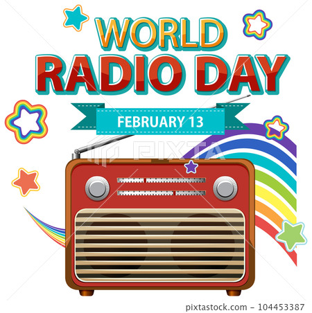 World Radio Day Banner World Radio Day Banner 104453387