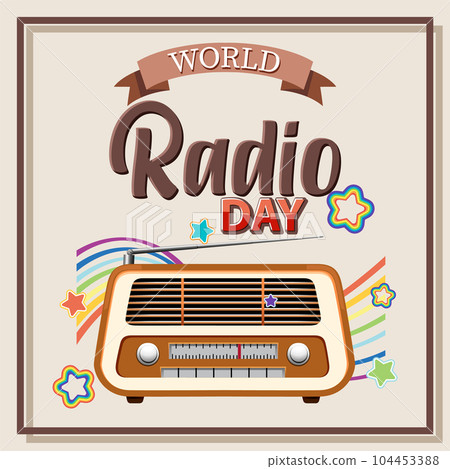 World Radio Day Banner World Radio Day Banner 104453388