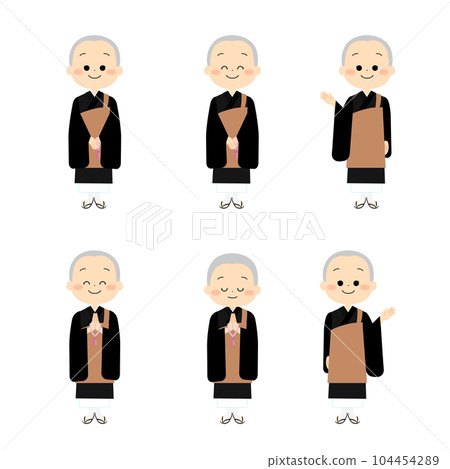 可愛的和尚套裝 104454289