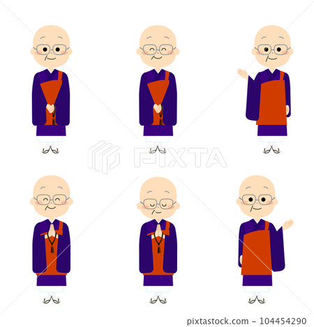cute monk set 104454290
