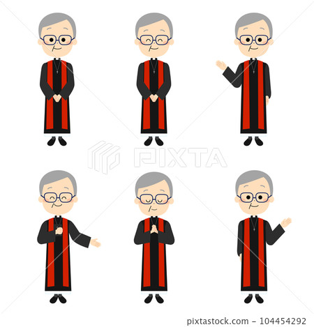 cute priest set 104454292