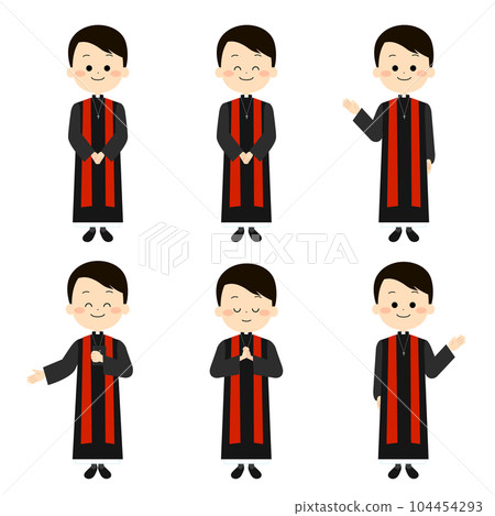cute priest set cute priest set 104454293