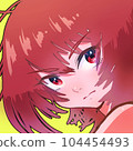 A sharp woman face close-up 104454493