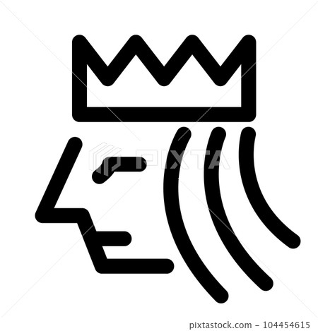 Line style icons representing playing cards, queens Line style icons representing playing cards, queens 104454615