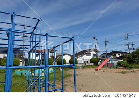 Deserted park scenery 104454643