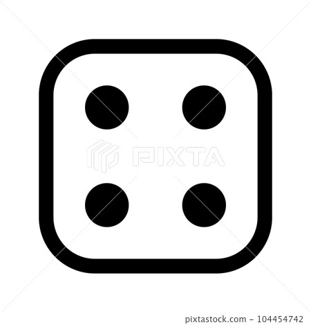 代表骰子的線條樣式圖標,4 代表骰子的線條樣式圖標,4 104454742