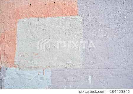 Fine-grained plaster applied by hand. Exterior plaster with space to copy. Warm colored background with the texture of rough grainy stone. High quality photo Fine-grained plaster applied by hand. Exterior plaster with space to copy. Warm colored background with the texture of rough grainy stone. High quality photo 104455845