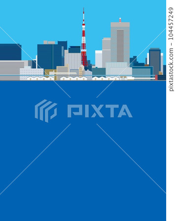 東京東京塔城市景觀 東京東京塔城市景觀 104457249