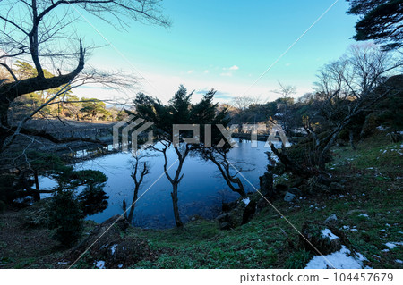 Nihonmatsu City, Fukushima Prefecture Winter Nihonmatsu Castle/Kasumigajo Lake Kasumigaike Nihonmatsu City, Fukushima Prefecture Winter Nihonmatsu Castle/Kasumigajo Lake Kasumigaike 104457679