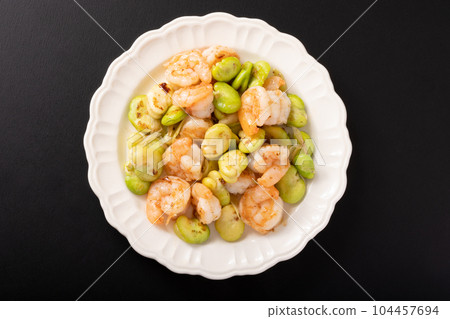 鹽炒蠶豆蝦仁 104457694