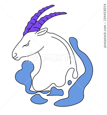 Zodiac sign of Capricornus or Goat, astrology Zodiac sign of Capricornus or Goat, astrology 104458054
