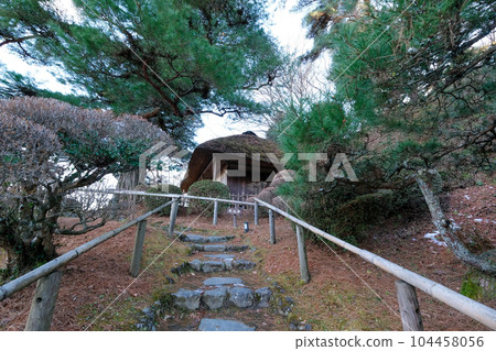福島縣二本松市 冬季二本松城、霞城仙心亭 104458056