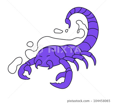 Zodiac sign of Scorpius Scorpion, astronomy symbol Zodiac sign of Scorpius Scorpion, astronomy symbol 104458065
