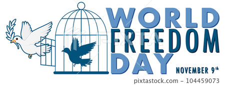 World Freedom Day Banner Design World Freedom Day Banner Design 104459073
