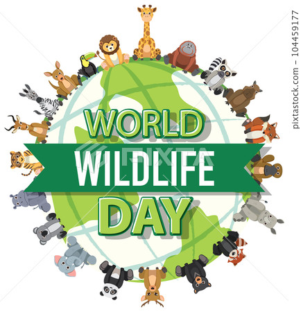 World Wildlife Day Banner World Wildlife Day Banner 104459177