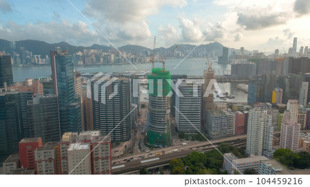 June 21 2023, the old residential blocks at Kwun tong, hk 104459216
