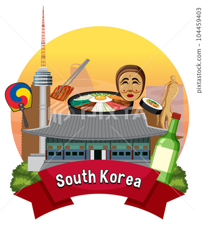 Korean element nation tradition symbol Korean element nation tradition symbol 104459403