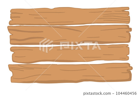 Old empty Wooden Planks, Vintage bar names information - vector illustration flat cartoon. Old empty Wooden Planks, Vintage bar names information - vector illustration flat cartoon. 104460456