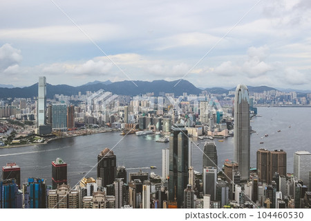 June 26 2023, towering skyscrapers, and vibrant energy at hk June 26 2023, towering skyscrapers, and vibrant energy at hk 104460530