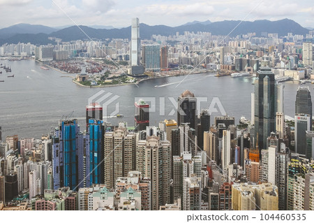 June 26 2023, towering skyscrapers, and vibrant energy at hk June 26 2023, towering skyscrapers, and vibrant energy at hk 104460535