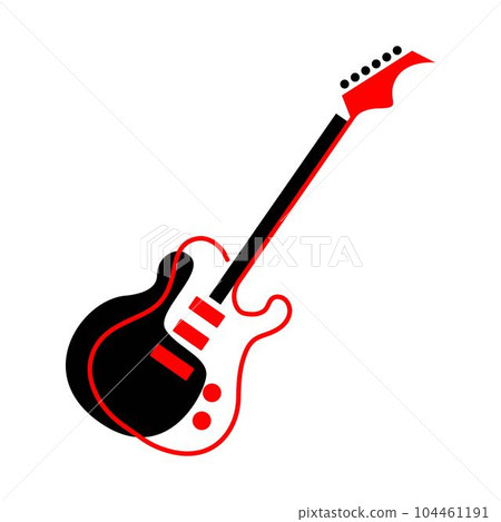 Guitar icon logo design-插圖素材 [104461191] - PIXTA圖庫